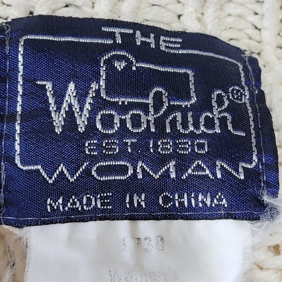 The Woolrich Woman Vintage Cream Fisherman Knit Sweater Size Large - Picture 7 of 13